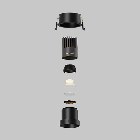 Встраиваемый светильник Maytoni DL116-10W-3K-B