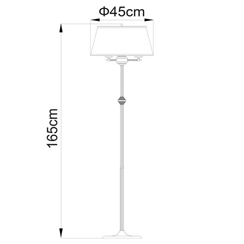 Торшер ARTE Lamp A3579PN-3AB