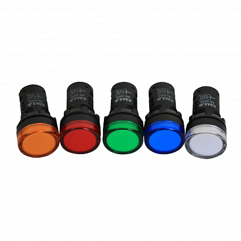 КЭАЗ Лампа AD22DS(LED) матрица D22мм красный 24В AC/DC