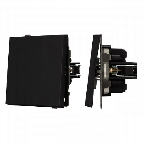 Механизм звонкового выключателя SWT-TENDO-MKR1-SFPL-BK (230V, 10A) Arlight 054587