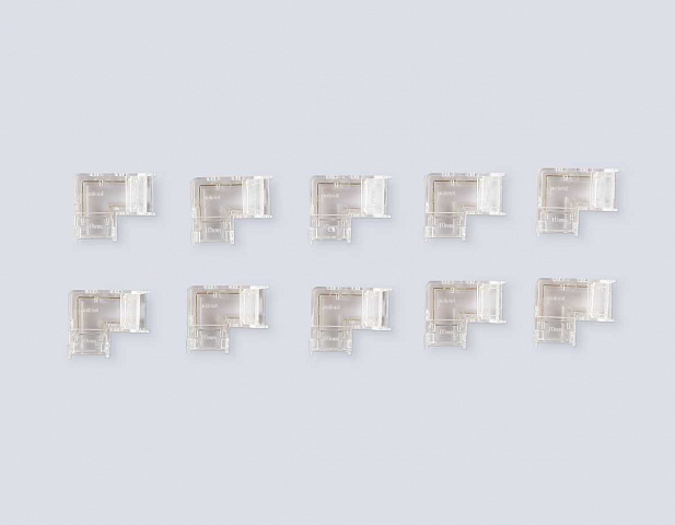 Соединитель угловой AMBRELLA LIGHT ILLUMINATION COB 12/24V для лент 10mm (2 конт.) (10шт. в комплекте) GS6861