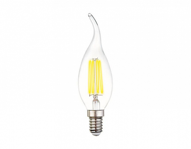 Лампа светодиодная филаментная Ambrella light E14 6W 4200K прозрачная 202215