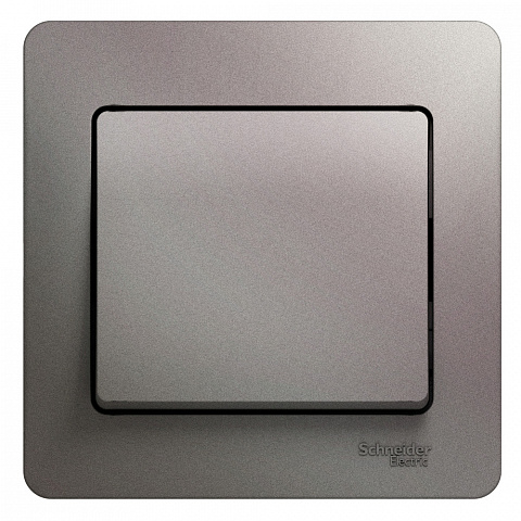 Systeme Electric Glossa Платина Выключатель 1-клавишный сх.1, 10AX (в сборе)