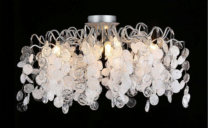 Накладная люстра Crystal Lux TENERIFE PL8 SILVER