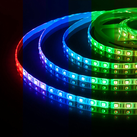 Лента Elektrostandard 5050 12V 60Led 14,4W IP65 RGB