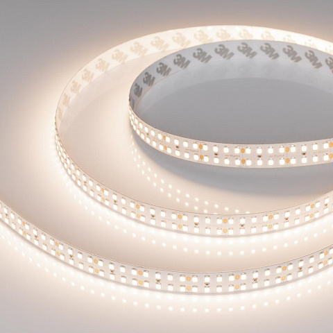 Светодиодная лента Arlight 24W/m 320LED/m 2835SMD теплый белый 5M 032603(2)