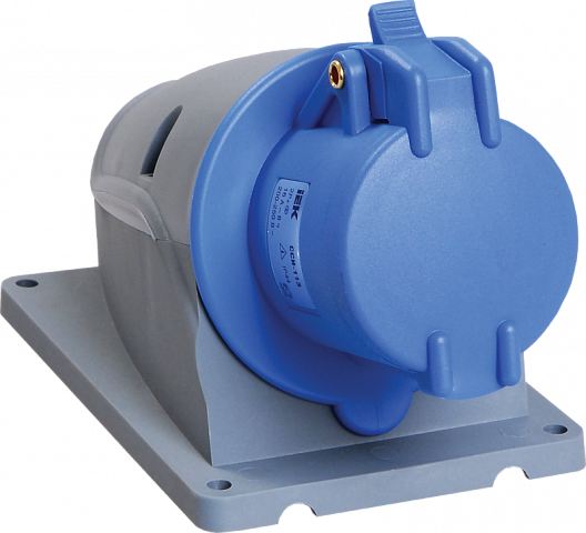 IEK Розетка стационарная ССИ-113 16А-6ч/200-250В 2Р+РЕ IP44 MAGNUM