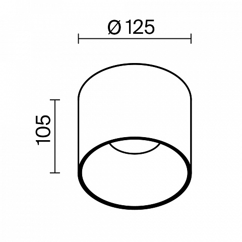 Накладной светильник Maytoni C064CL-01-25W3K-D-RD-WB