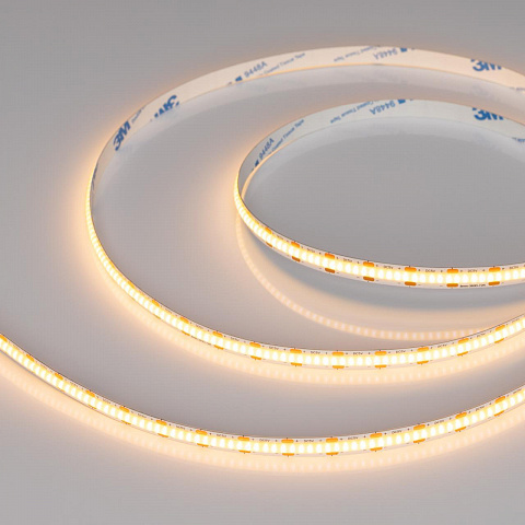 Светодиодная лента Arlight 5W/m 360 LED/m CSPSMD теплый белый 5М COB-X360-8mm 5V 041706