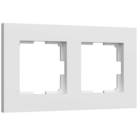 Рамка Werkel Slab на 2 поста белый софт W0022961 4690389193385