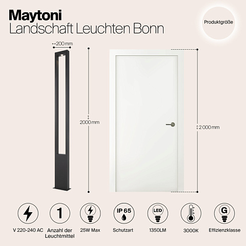 Садово-парковый светильник Maytoni O425FL-L25GF