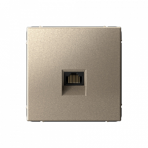 Systeme Electric ArtGallery Шампань Розетка компьютерная RJ45, кат. 5е, механизм