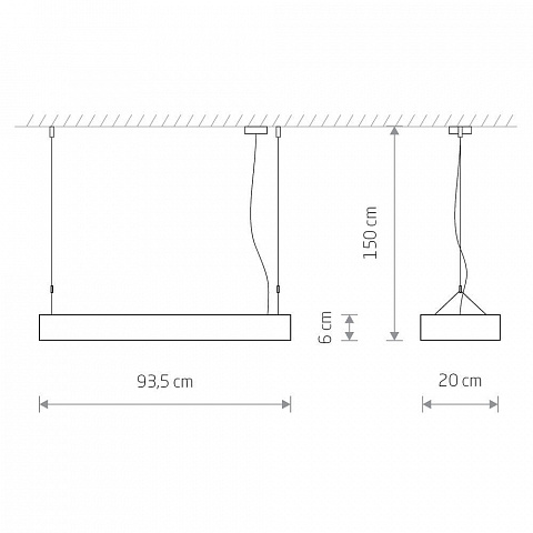 Подвесной светильник Nowodvorski Soft Led 90x20 7532