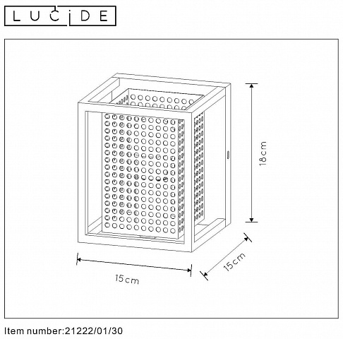 Настенный светильник Lucide Sansa 21222/01/30
