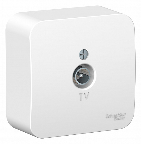 Systeme Electric Blanca наруж Бел Розетка TV, изолир. пластина