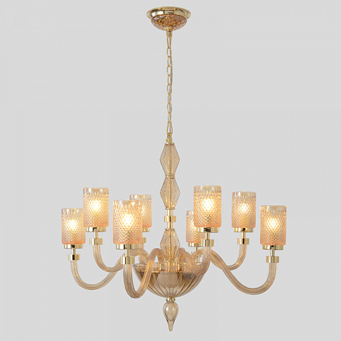 Подвесная люстра Crystal Lux SILVESTRO SP8 AMBER
