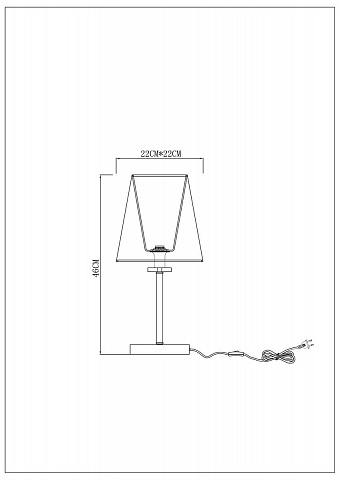Настольная лампа ARTE Lamp A4098LT-1CC