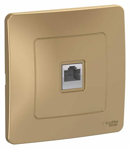 Systeme Electric Blanca внутр Титан Розетка ТЛФ RJ11