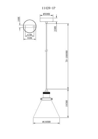 Подвесной светильник Moderli V11428-1P