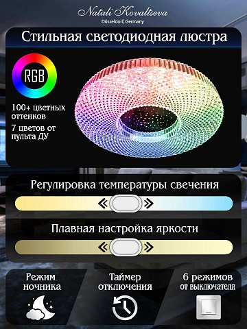 Потолочный светодиодный светильник Natali Kovaltseva Led Lamps 81084