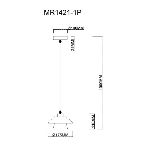 Подвесной светильник MyFar Renata MR1421-1P