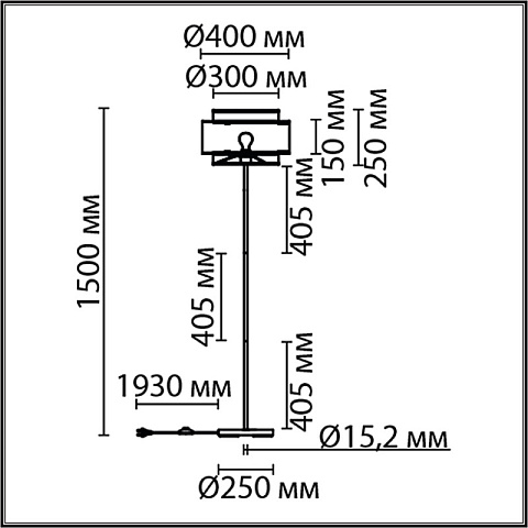 Торшер LUMION 8043/1F
