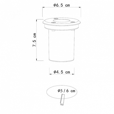 Тротуарный светильник ARTE Lamp A6103IN-1SS