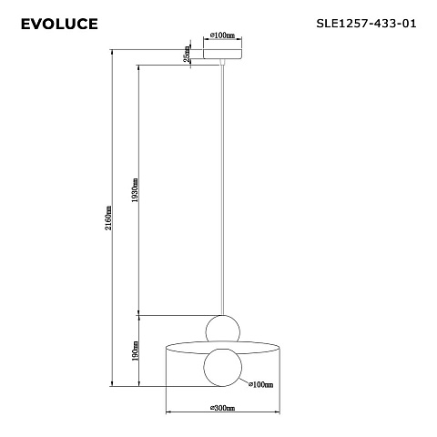 Подвесной светильник Evoluce SLE1257-433-01