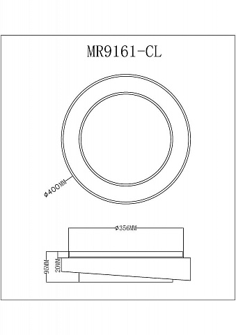 Потолочный светодиодный светильник MyFar Ceiling Rhea MR9161-CL