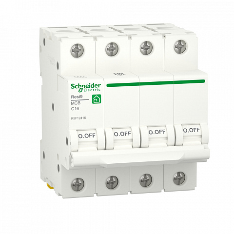 Schneider Electric RESI9 Автоматический выключатель (АВ) С 16А 4P 6000A