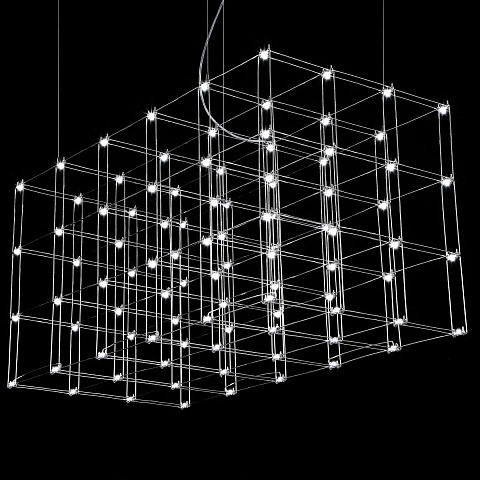 Подвесная люстра Imperium Loft Quasar Cosmos Square Led Pendant Light 120/60/60 144369-22