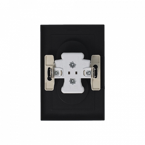 Systeme Electric AtlasDesign Карбон Розетка б/з двойная, 16А, в сборе