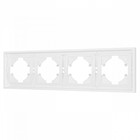 Рамка пластиковая FRM-TENDO-PL-4-WH Arlight 053847