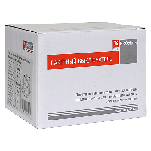 EKF PROxima Пакетный выключатель ПВ 3-40 М1 пл. IP56