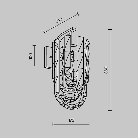 Бра MODELUX ML.6621.02 CR