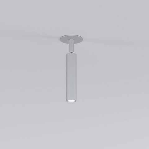 Встраиваемый светодиодный спот Elektrostandard Diffe 25027/Led серебряный a058213