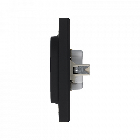 Systeme Electric AtlasDesign Карбон Розетка с/з двойная, 16А, в сборе