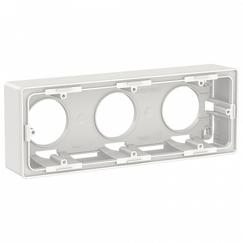 Schneider Electric Unica New Бел Коробка 3-ая для открытой установки