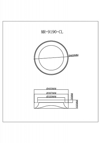 Потолочный светодиодный светильник MyFar Ceiling Diona MR9190-CL
