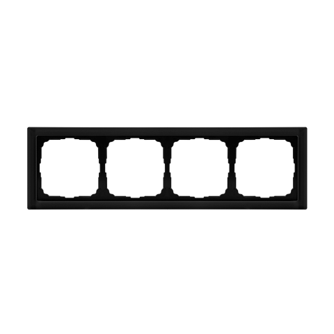 Systeme Electric ArtGallery Pure Матовое органическое стекло Черный Рамка 4-ая