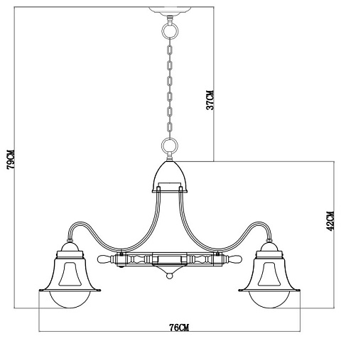 Подвесная люстра ARTE Lamp A7006LM-6AB