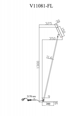 Торшер Moderli Harmo V11081-FL