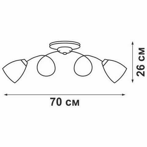Накладная люстра Vitaluce V3261/6PL