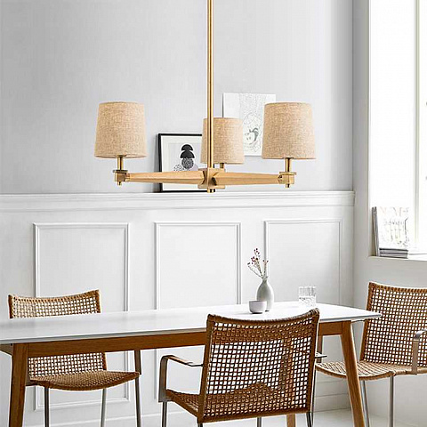Подвесная люстра Imperium Loft Jorgenson D70 White/Dark Wood 203579-26