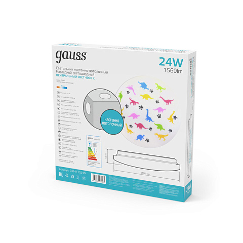 Накладной светильник Gauss 941411224D