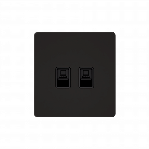 Systeme Electric Systeme Infinity Полярная ночь Розетка информационная RJ-45 кат.6 2-я