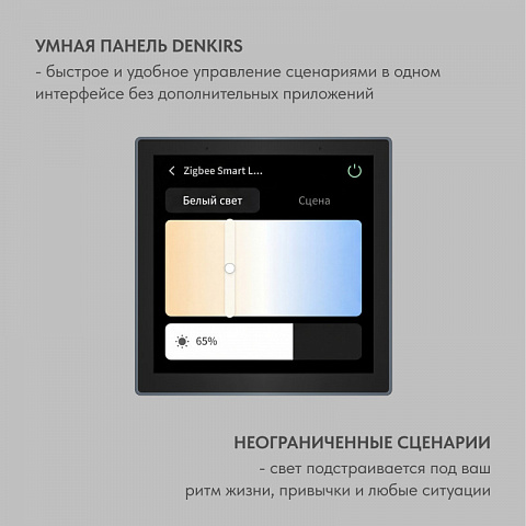 Настенная панель управления Denkirs DK7405-BK