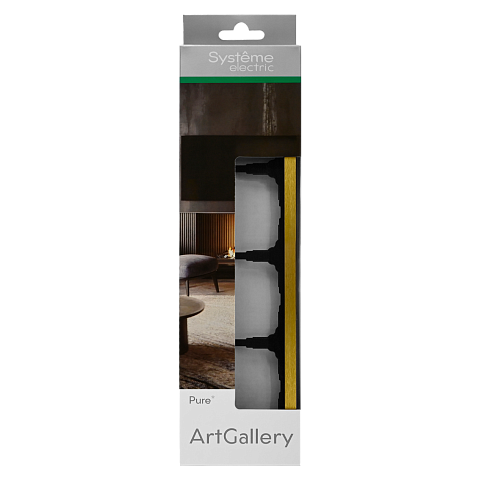 Systeme Electric ArtGallery Pure Металл Золото Рамка 4-ая