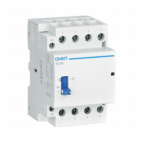 CHINT Контактор модульный с ручн. упр. NCH8-63M/40 AC220-240В 50/60Гц (R)