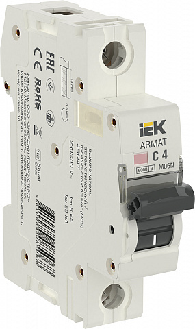 IEK ARMAT Автоматический выключатель M06N 1P C 4А